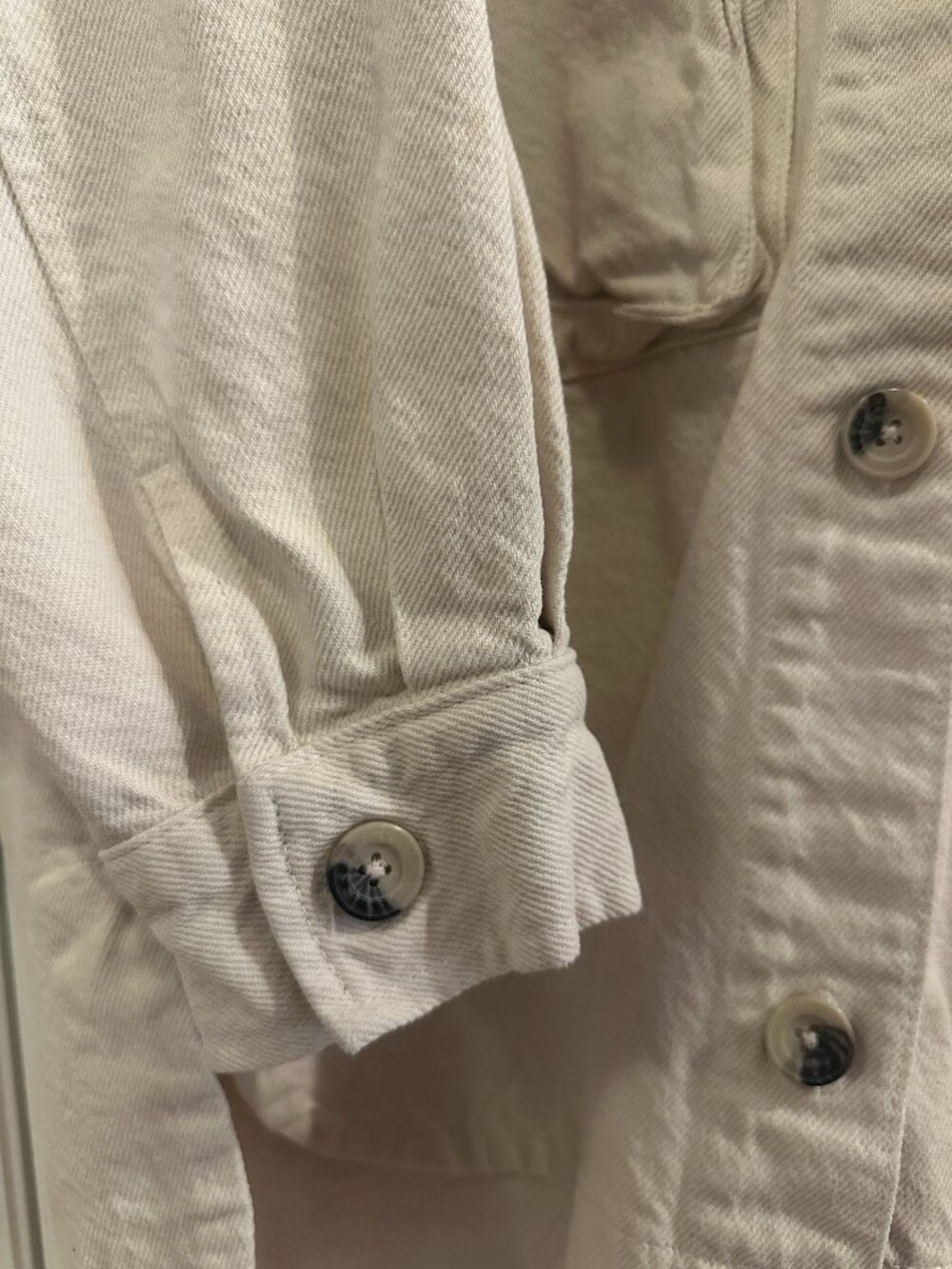 Zara Oversized Cream Chore Coat (Size M-L) - Picture 3 of 4